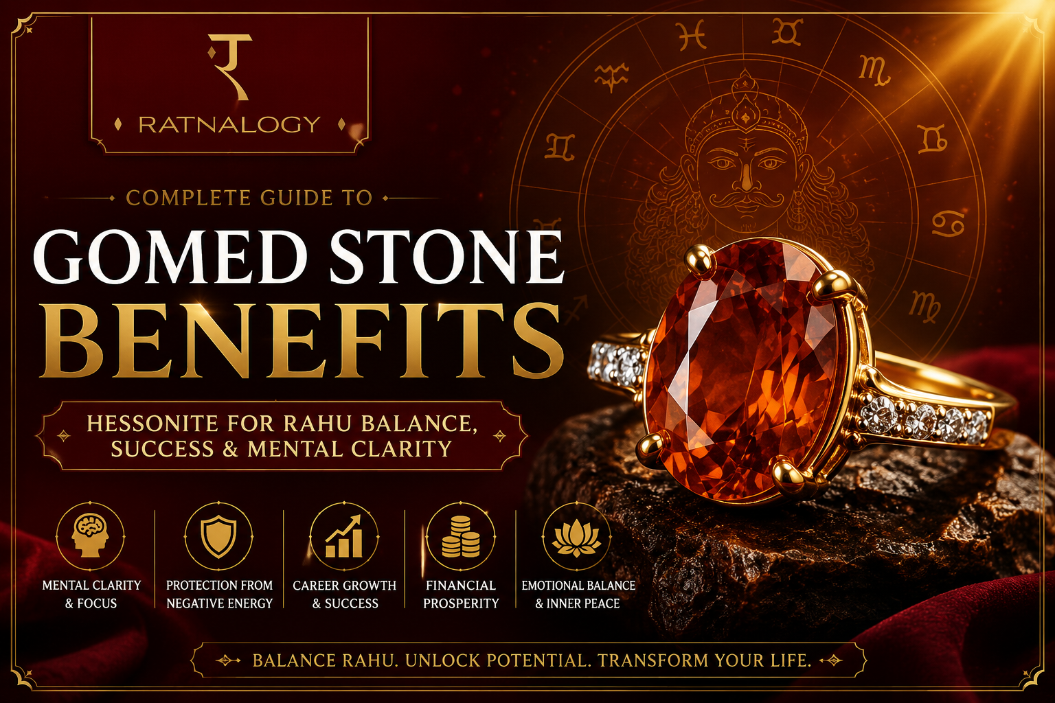 Ratnalogy Blog | Gomed (Hessonite) Stone Benefits