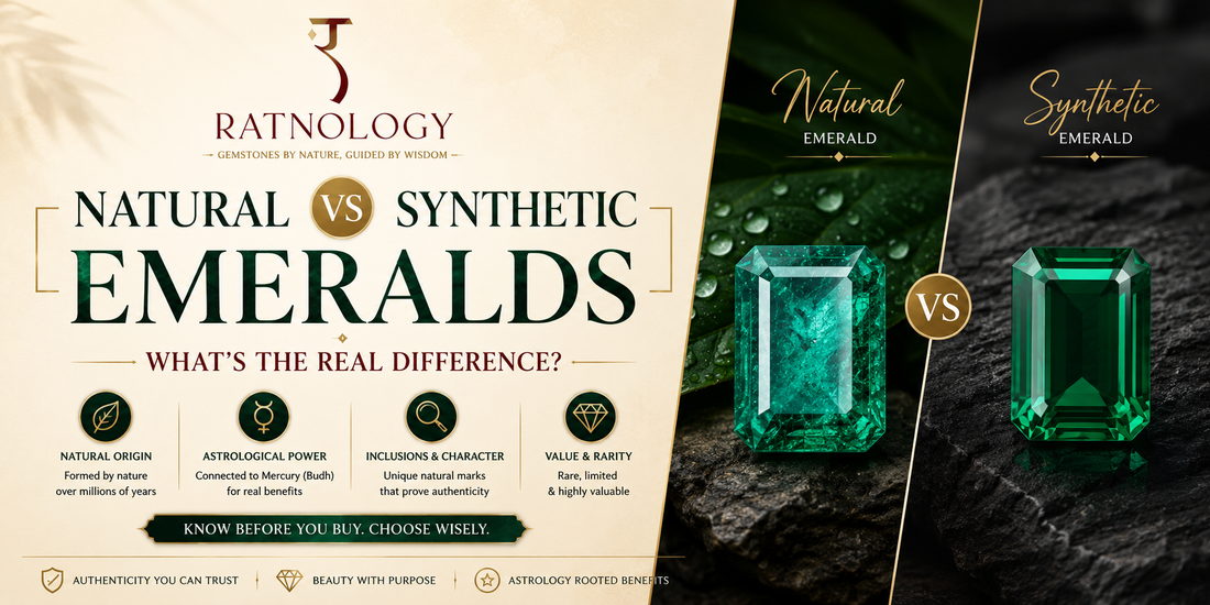 Major Difference Between Natural Emerald and Synthetic Emerald