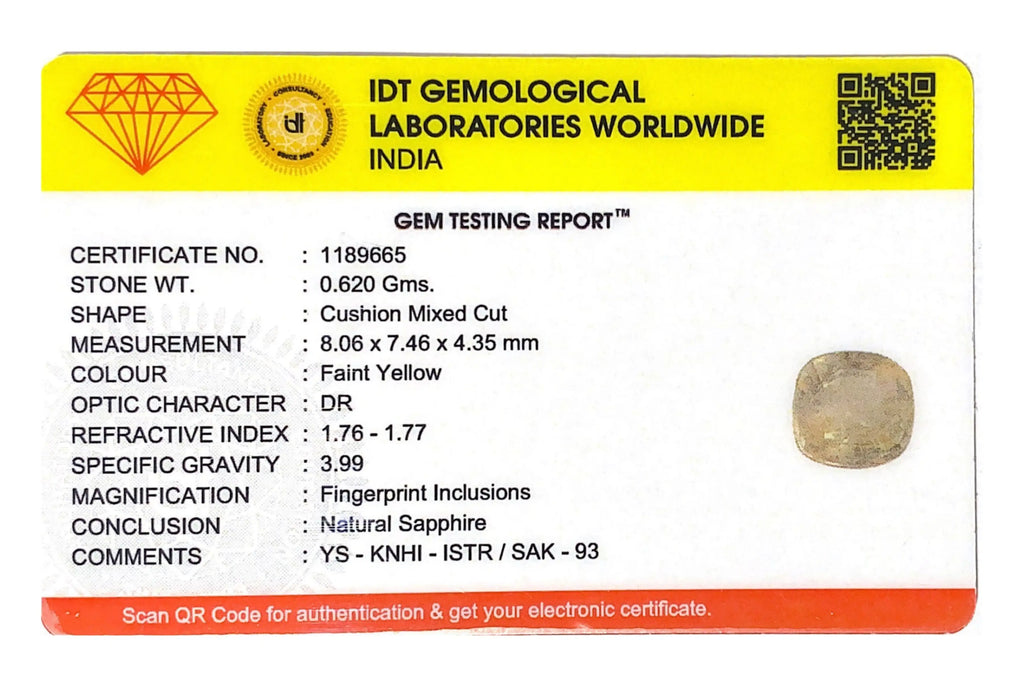 Yellow Sapphire -  Carat 10.28