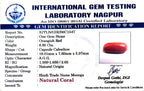 Red Coral - Moonga Gemstone - Carat 6.85