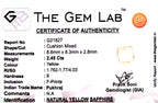 Yellow Sapphire - Pukhraj Stone - Carat 2.45