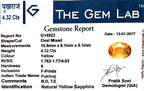 Yellow Sapphire - Pukhraj Stone - Carat 4.32