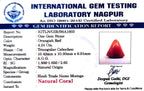 Red Coral - Moonga Gemstone - Carat 4.24