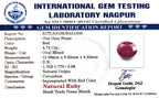 Ruby - Manik Stone - Carat 4.74
