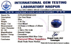 Blue Sapphire Stone (Neelam Stone) - Carat 7.35