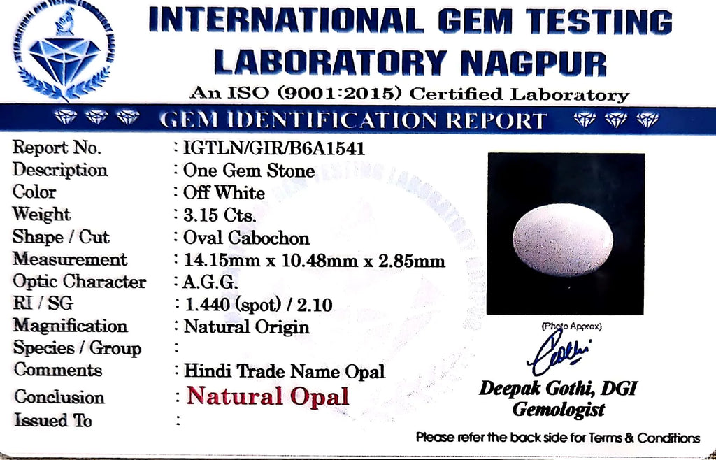 Opal - Carat 3.15