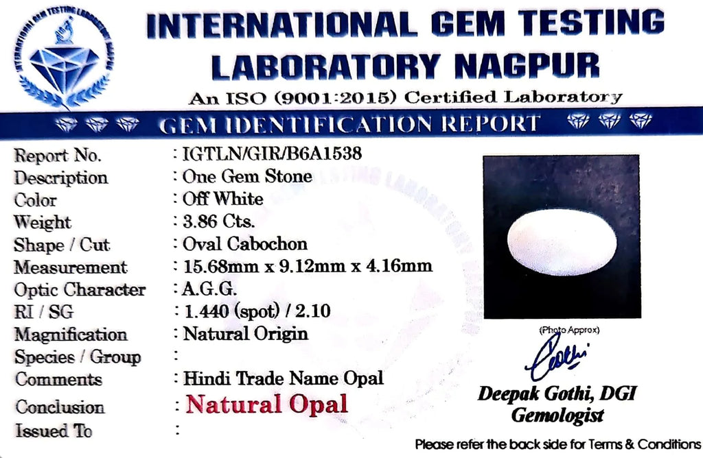 Opal - Carat 3.86