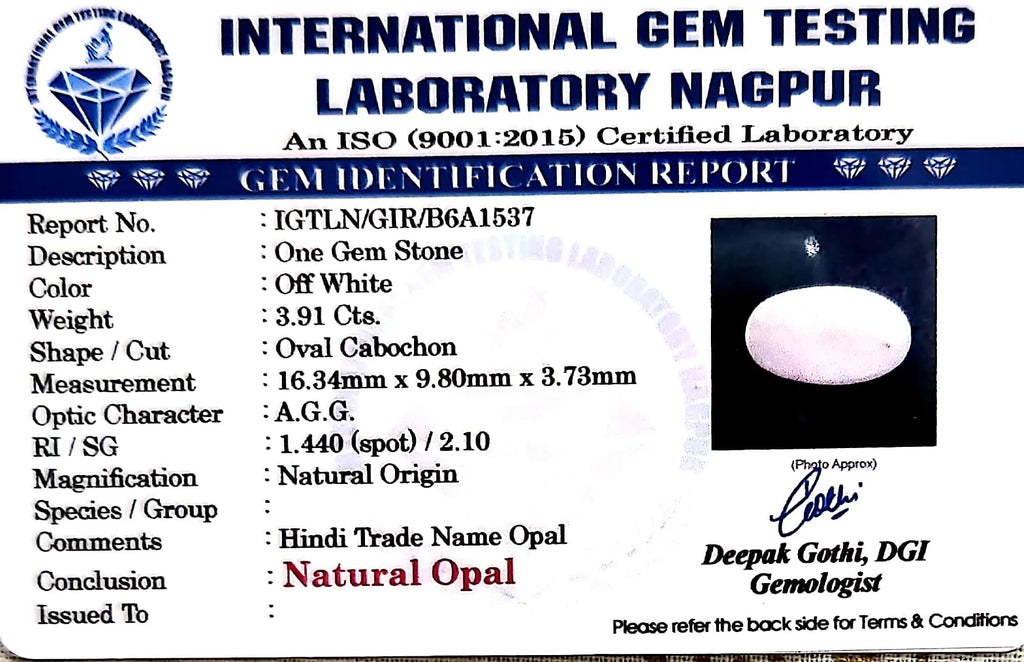 Opal - Carat 3.91