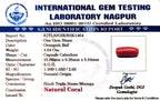 Red Coral - Moonga Gemstone - Carat 4.64