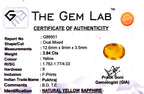 Yellow Sapphire - Pukhraj Stone - Carat 3.94