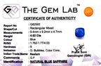 Blue Sapphire Stone (Neelam Stone) - Carat 4.62