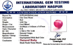 Ruby - Manik Stone - Carat 4.83