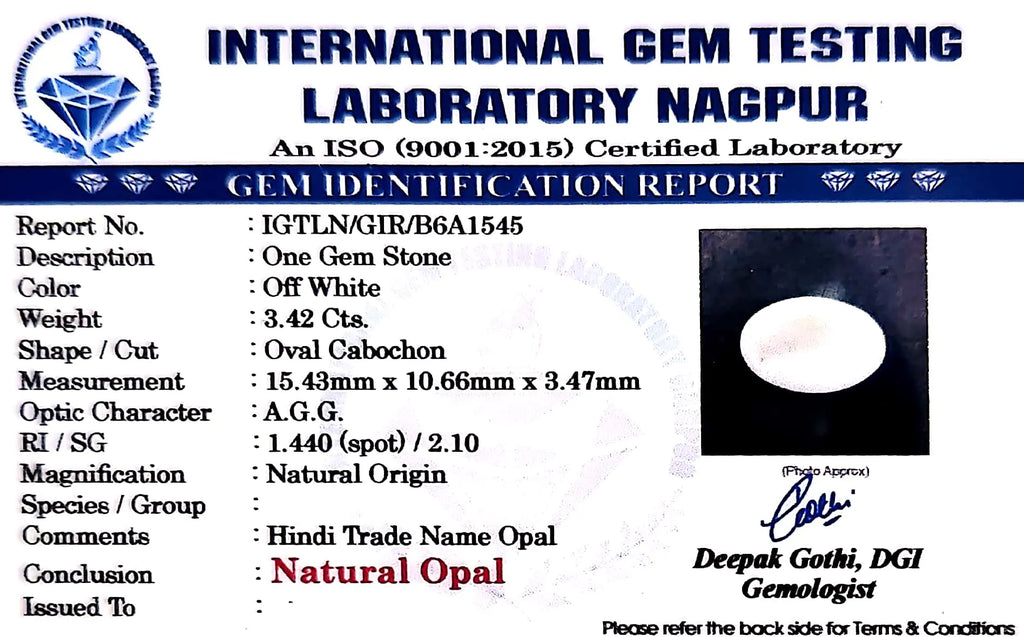 Opal - Carat 3.42