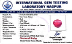 Ruby - Manik Stone - Carat 4.78
