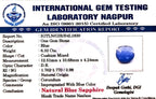 Blue Sapphire Stone (Neelam Stone) - Carat 6.33