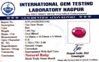 Ruby - Manik Stone - Carat 7.66