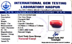 Red Coral - Moonga Gemstone - Carat 8.55