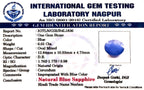 Blue Sapphire Stone (Neelam Stone) - Carat 6.01