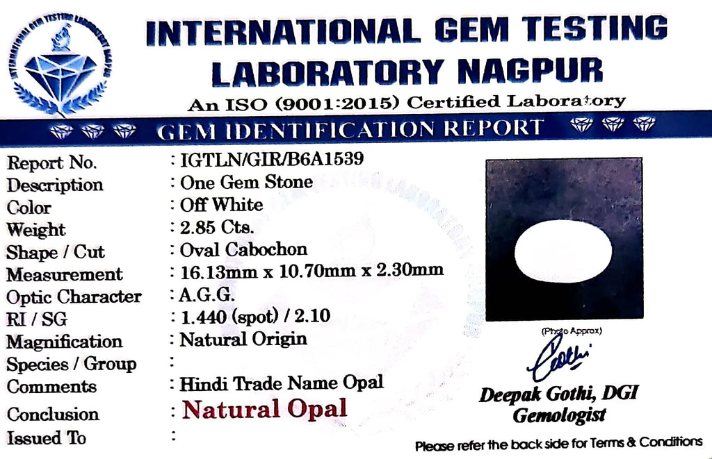 Opal - Carat 2.85
