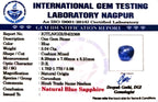 Blue Sapphire Stone (Neelam Stone) - Carat 3.04